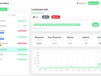 Monitorización homelab NAS - Dashboard Uptime Kuma